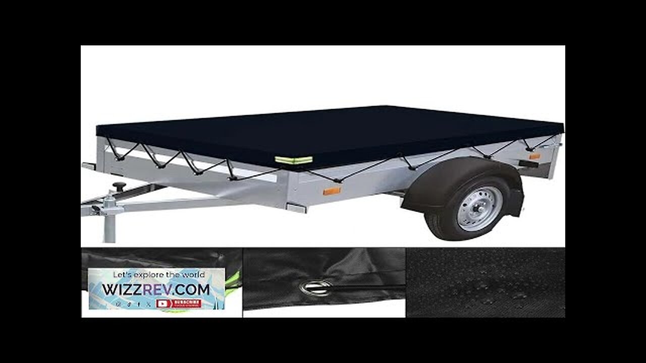 210-260cm 600D PVC Waterproof Trailer Cover Auto Roof Tent Heavy Duty Dustproof Review