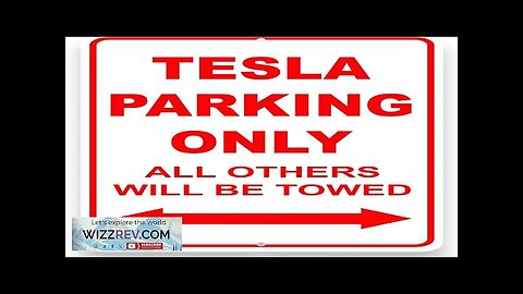 Tesla Parking Only Sign 8x12 Aluminum Tesla Garage Signs Gifts Review