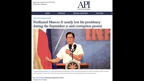 BBM reportedly nearly lost his Presidency during a Planned Coup Attempt last September 21, 2025