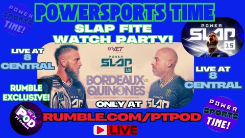 FRIDAY NIGHT OCT 3rd! LIVE AT 8 CENTRAL! #POWERSLAPTIME WATCH PARTY!