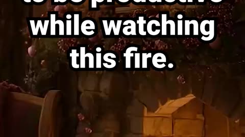 Multitasking: pretending to be productive while watching this fire #fireplacecrackling #fireambience