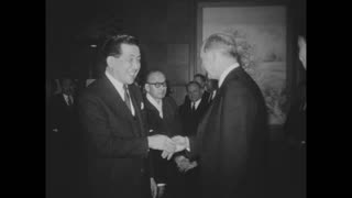 Secretary Of State Dean Rusk Visits Korea (Original Black & White Film)