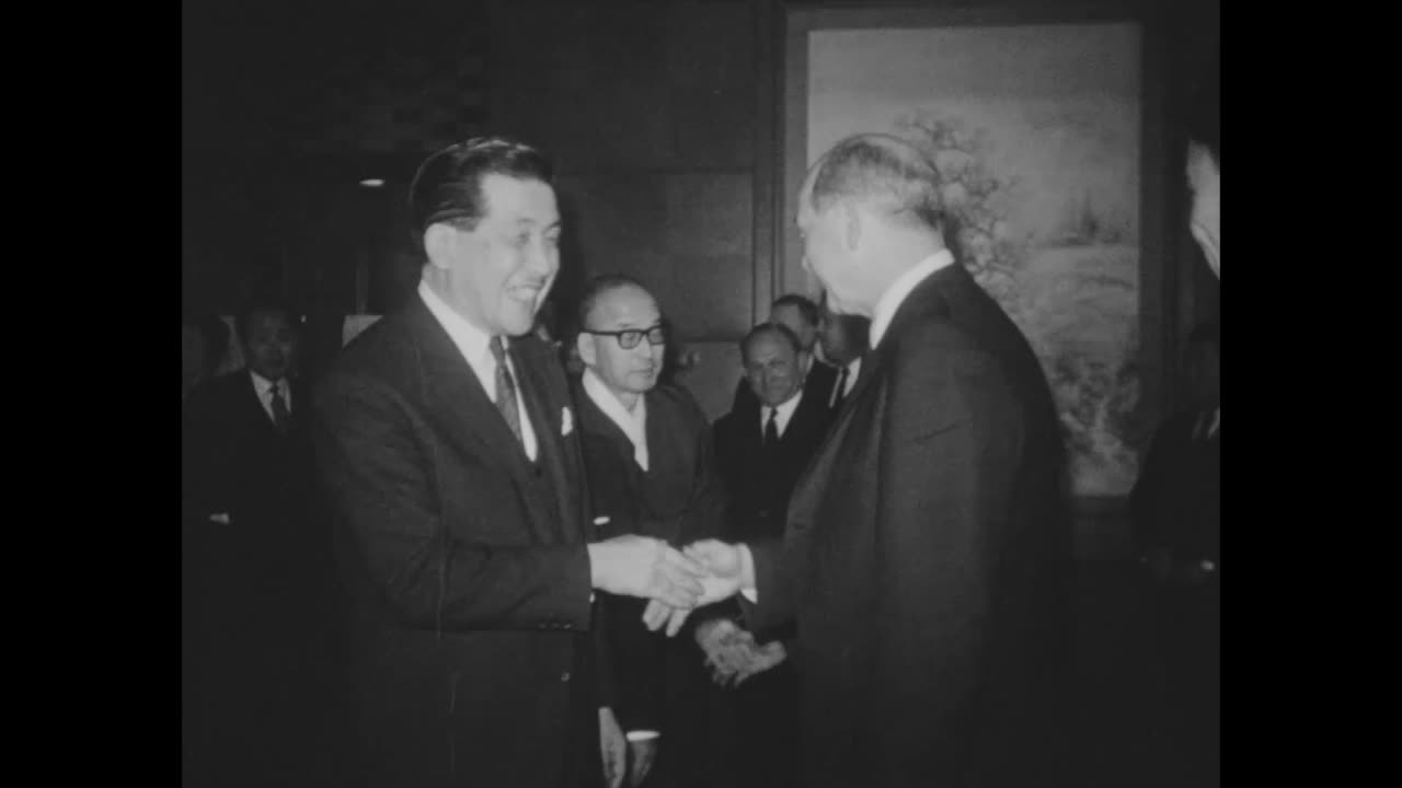 Secretary Of State Dean Rusk Visits Korea (Original Black & White Film)