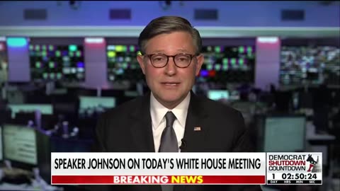 Speaker Johnson slams Democrats after Oval Office meeting on government shutdown