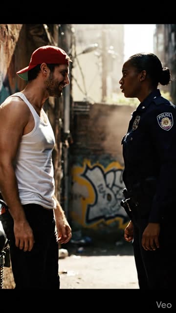 He tried to act tough in front of the police 😳