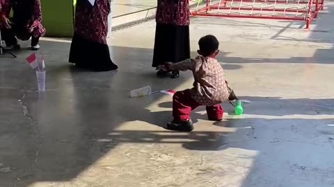 Studying at kindergarten