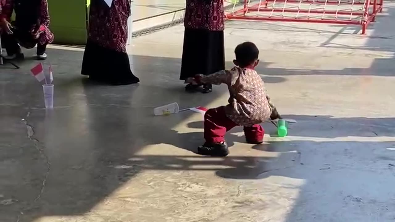 Studying at kindergarten