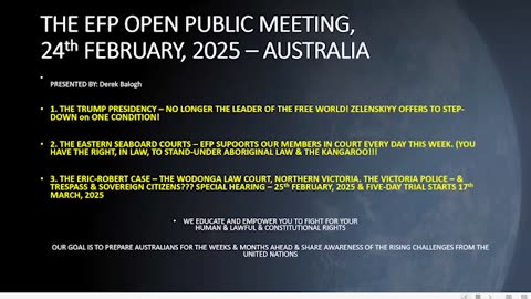 February 24: EFP Exposing the Corruption The Property Seminar