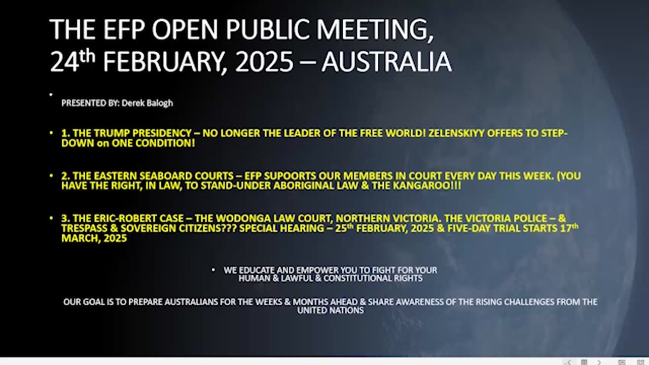 February 24: EFP Exposing the Corruption The Property Seminar