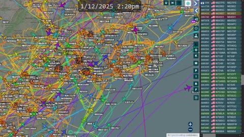 A taste of New York New Jersey air traffic - Jan 12th 2025 -