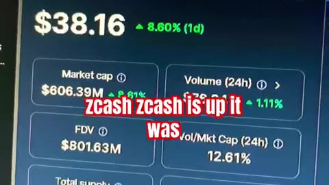 zcash zec price prediction Crypto bull run coins! #fyp