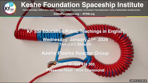Keshe Plasma Reactor Group 2026-01-21-T1
