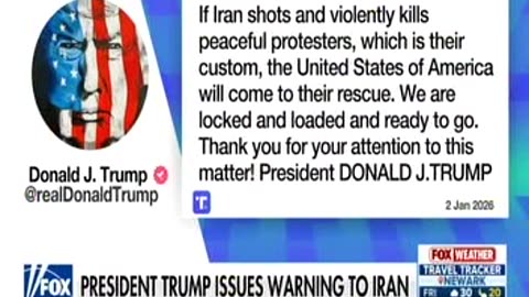 تهدید ملایان توسط پرزیدنت ترامپ