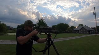 The 22 Rifle Shooting at 100 Yards and Sighting in for Squirrel Hunting - Suppressed 22 Rifle