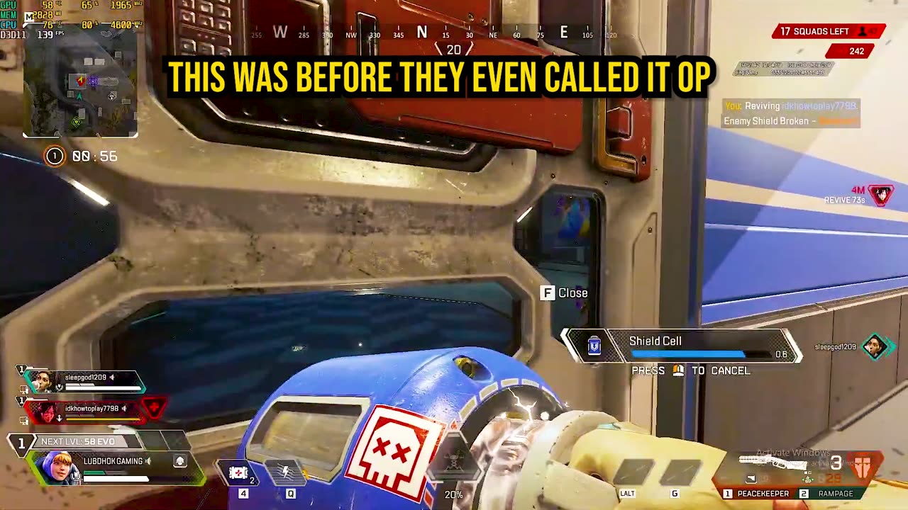 The Peacekeeper Has ALWAYS Been OP 😤 | Apex Legends Wattson Gameplay