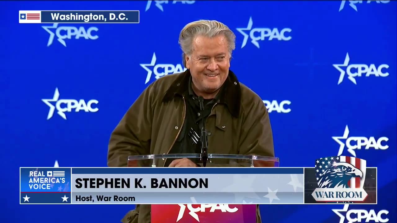 Steve Bannon Shouts Out J6ers at CPAC | Bannon’s WarRoom