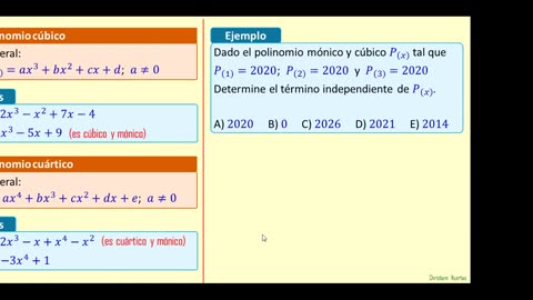 CICLO CHRISTIAM HUERTAS | Semana 06 | Teoría de polinomios II