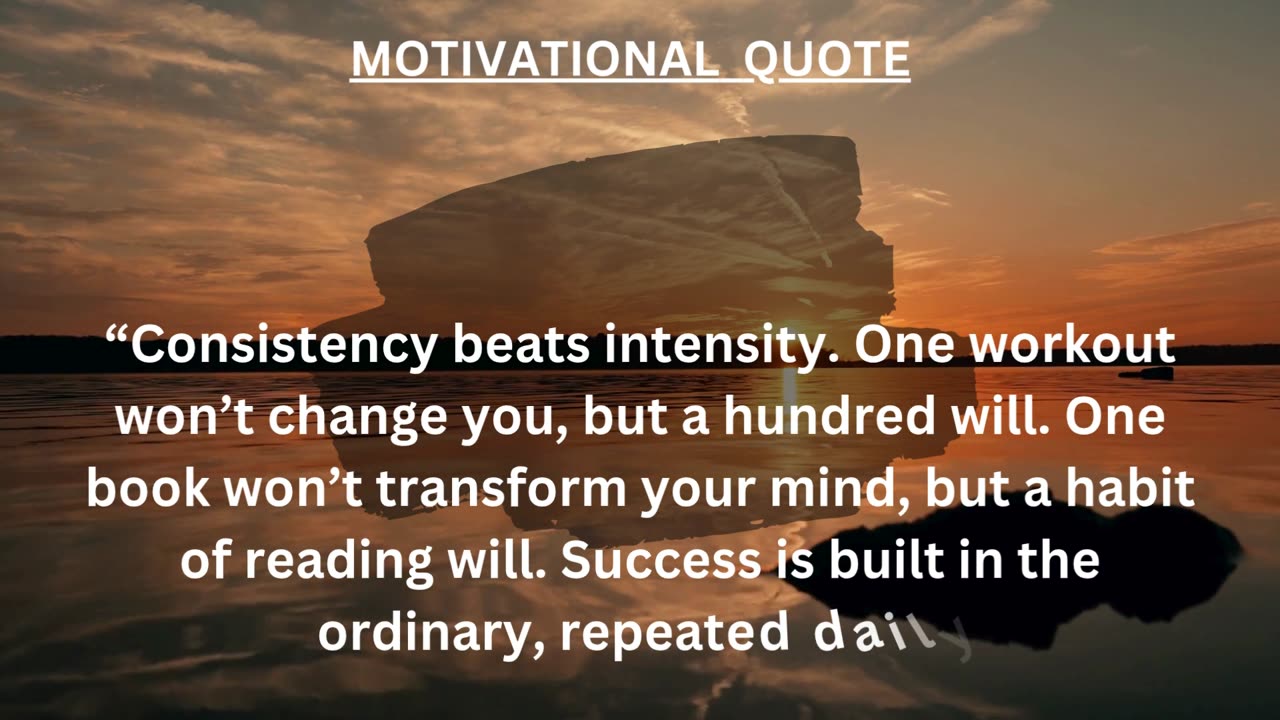 Motivational Quote 🔑 Consistency creates success.