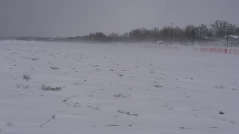 Winter Storm at Lake Superior