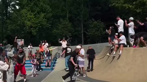 😲🤸 Bro Does a Backflip on Skateboard?! Watch This! | SkateNation