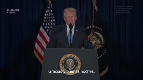 President Trump Message Regarding NG Service Members shot in DC -Spanish Subtitkles