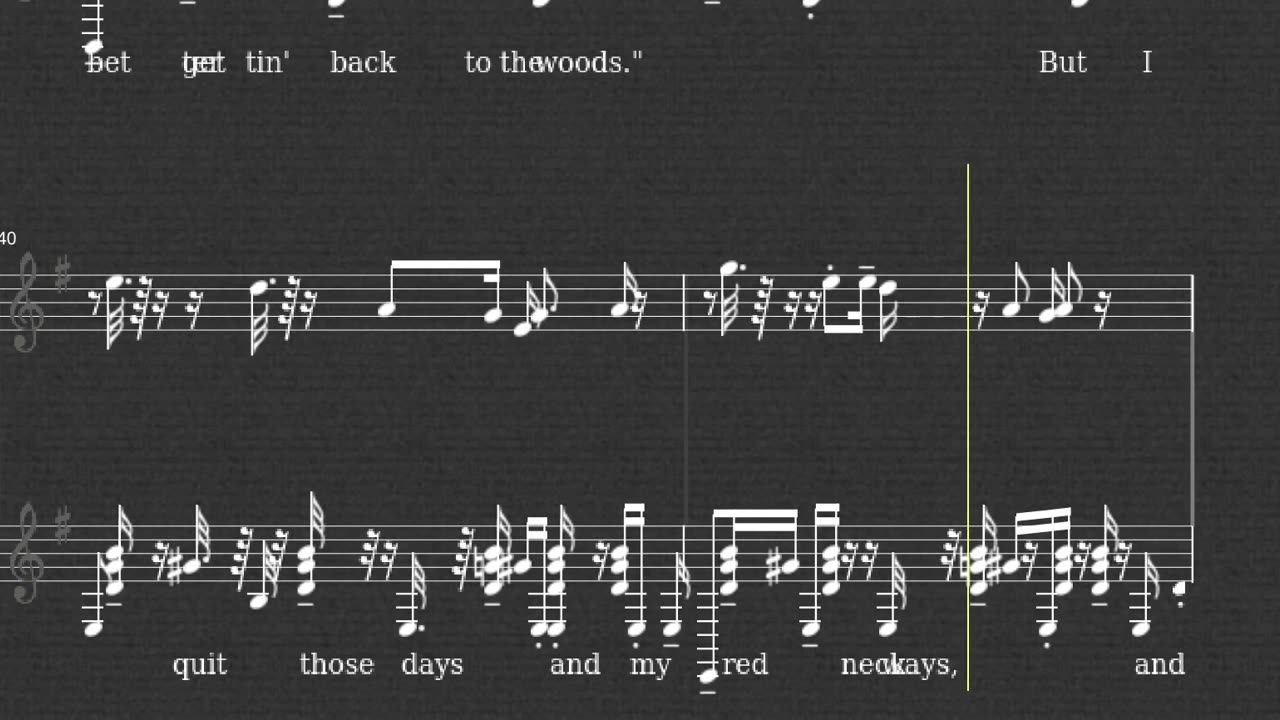 Elton_John_Honky_cat at tempo 42 piano + melody notationoke