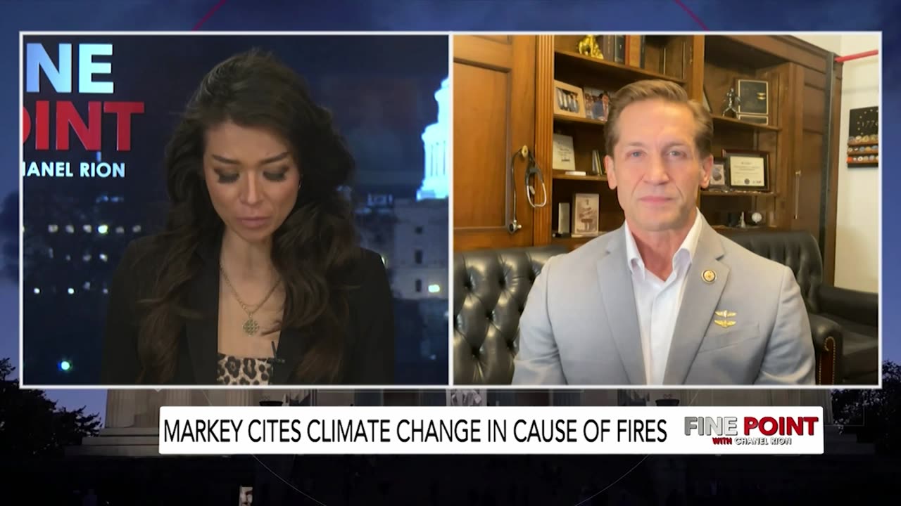 Fine Point - Sen. Markey Blames Trump For LA Fires - W/ Dr. Rich McCormick, 1/13/25