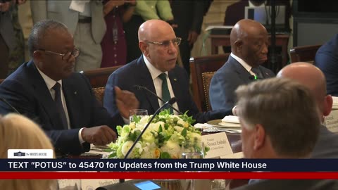 President Trump Participates in a Multilateral Lunch with African Leaders