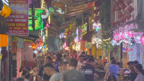 Train Street in Hanoi, Vietnam