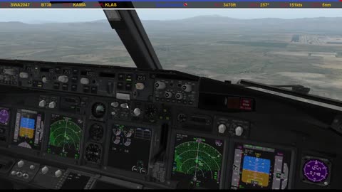 Landing in Las Vegas (KLAS)