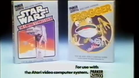 Star Wars The Empire Strikes Back & Frogger Atari 2600 TV Commercial from Parker Bros 1982 Version 2