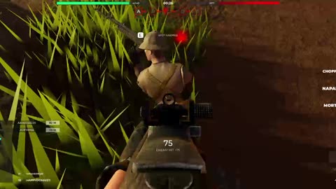 Operation rolling thunder Roblox m1 carbine mag dump Bro did not see me