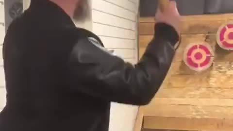 World Champion Axe Thrower Marcus Pehart in Freestyle Mode