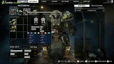 MechWarrior 5 vanilla second run through Day 18
