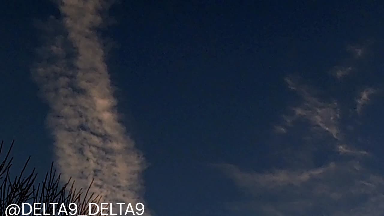 geo engineered sky in north birmingham uk 15.1.25