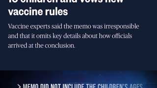 FDA claims Covid shots killed 10 children and vows new vaccine rules