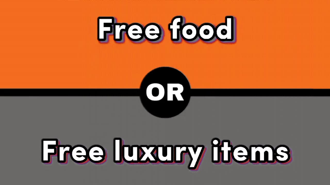 What Would You Rather food