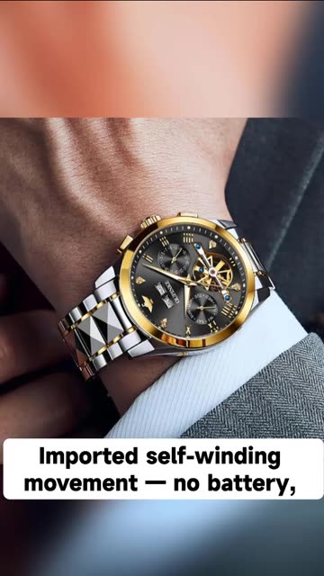 OUPINKE Automatic Watches for Men Skeleton Mechanical Self Winding