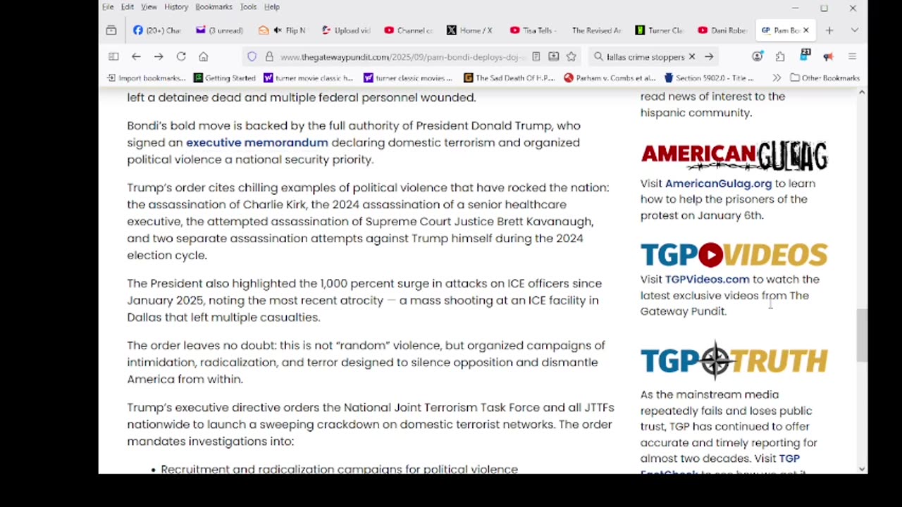 Pam Bondi Deploys DOJ Agents to ICE Facilities, Orders Joint Terrorism Task Force