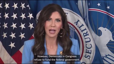 Kristi Neom Democrats in Congress refuse to fund the federal government