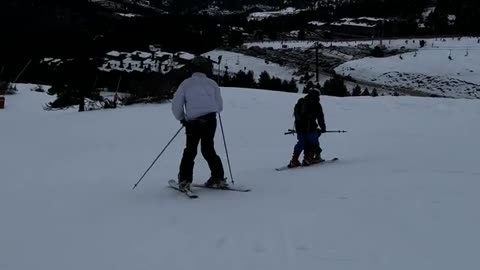 My Friend Crashed Into a Pole on His First Day Skiing