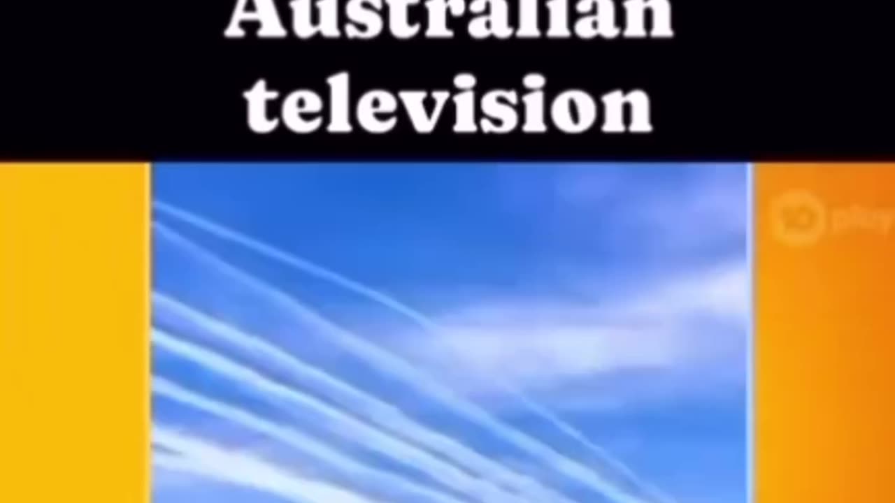 Planes spraying in the sky Australian television