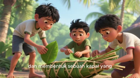 ara & Kapi’s Leaf Boat Adventure | A Magical Journey Begins!