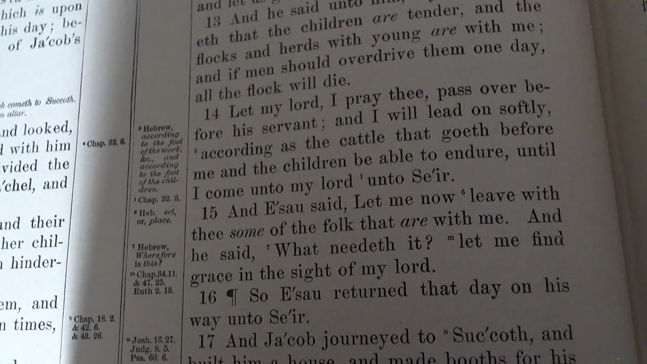 Esau becomes gracious