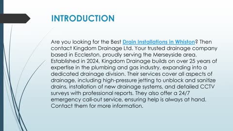Best Drain Installations in Whiston