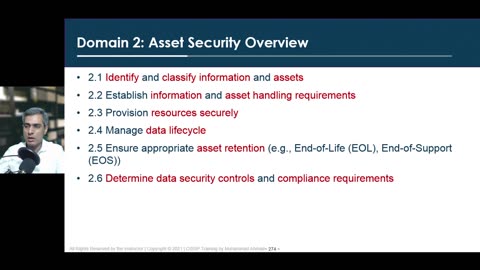 51 - Domain 2 - Overview Asset Security Objectives