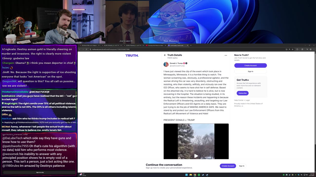 [Mirror] Destiny YouTube Stream