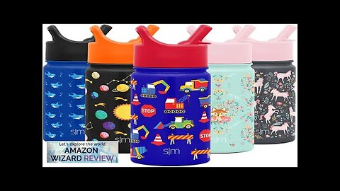 Simple Modern Kids Water Bottle with Straw Lid Insulated Stainless Steel Review