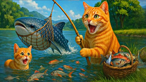 Mama Cat Trims Fur on the Farm and Makes Tiger Hat For Kittens At Home🐾🎩🐯