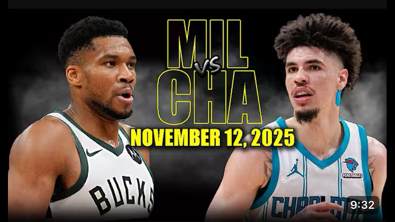 Charlotte Hornets VS Milwaukee Bucks game highlights